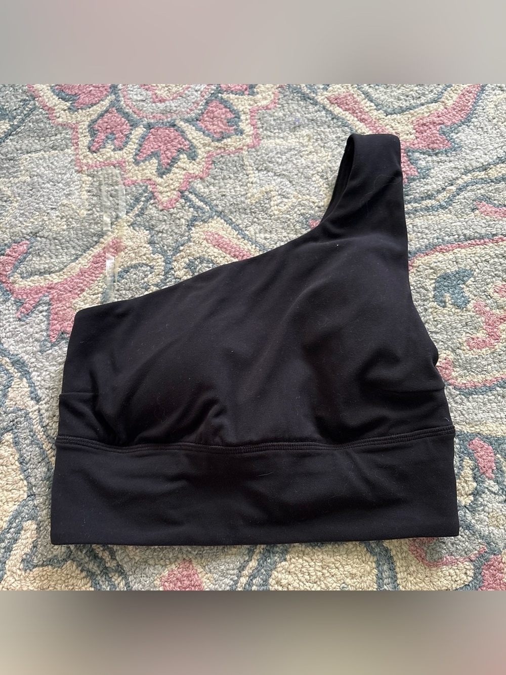 One-Shoulder Black Lululemon Women’s Sports Bra